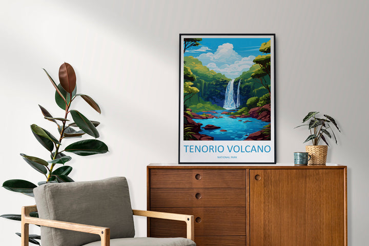 Tenorio Volcano National Park Travel Print Wall Art Tenorio Volcano Wall Hanging Home Décor Tenorio Volcano Gift Art Lovers Costa Rica Art