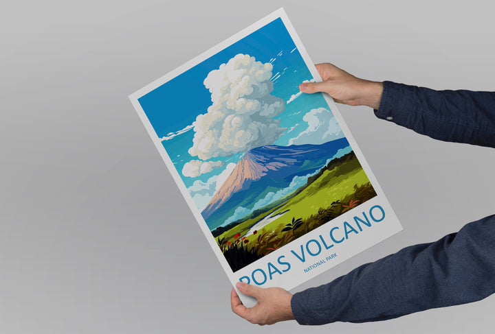 Poas Volcano National Park Travel Print Wall Art Poas Volcano National Park Wall Hanging Home Décor Poas Volcano Park Gift Art Lovers