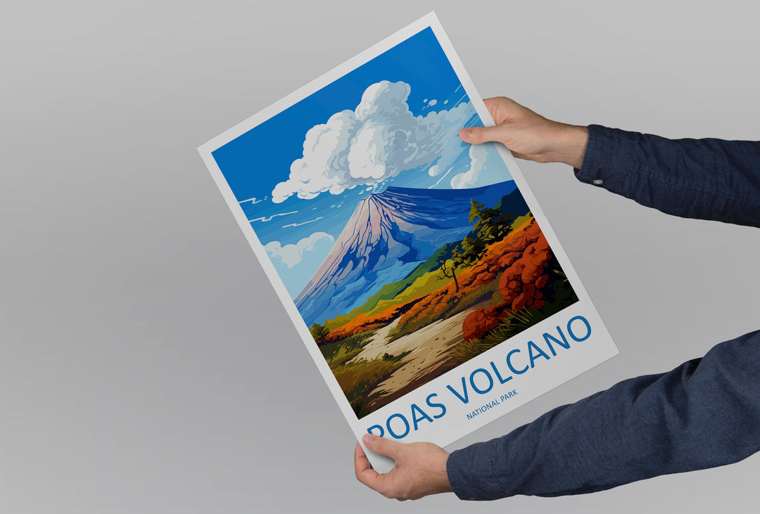 Poas Volcano National Park Travel Print Wall Art Poas Volcano National Park Wall Hanging Home Décor Poas Volcano Park Gift Art Lovers