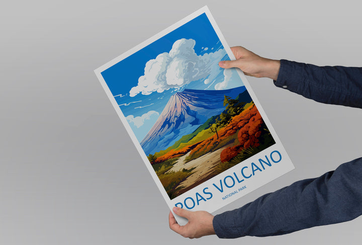 Poas Volcano National Park Travel Print Wall Art Poas Volcano National Park Wall Hanging Home Décor Poas Volcano Park Gift Art Lovers