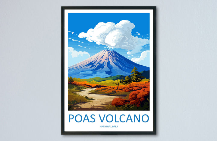 Poas Volcano National Park Travel Print Wall Art Poas Volcano National Park Wall Hanging Home Décor Poas Volcano Park Gift Art Lovers