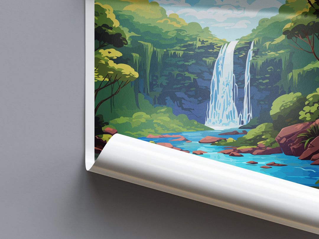Rio Celeste Waterfall Travel Print Wall Art Rio Celeste Waterfall Wall Hanging Home Décor Rio Celeste Waterfall Gift Art Lovers