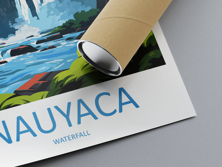 Nauyaca Waterfalls Travel Print Wall Art Nauyaca Waterfalls Wall Hanging Home Décor Nauyaca Waterfalls Gift Art Lovers