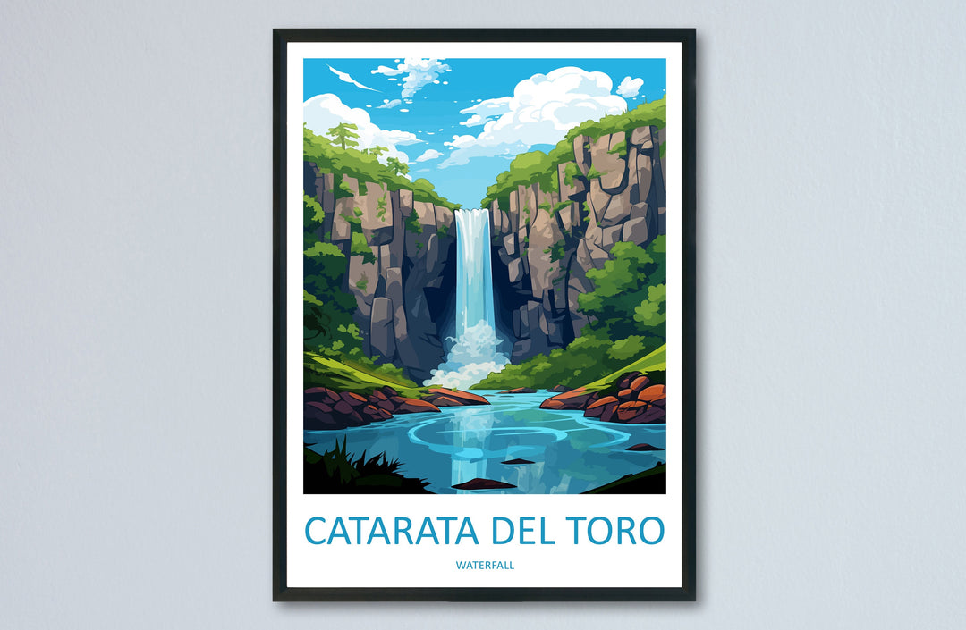 Catarata del Toro Travel Print Wall Art Catarata del Toro Wall Hanging Home Décor Catarata del Toro Gift Art Lovers Costa Rica Wall Art