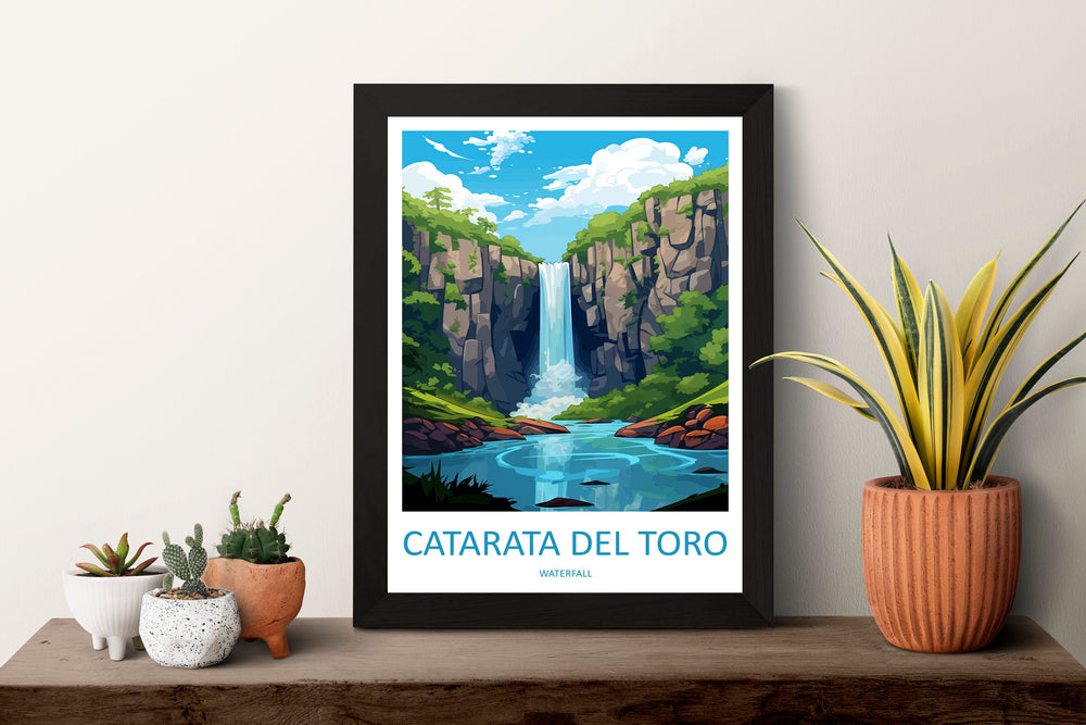 Catarata del Toro Travel Print Wall Art Catarata del Toro Wall Hanging Home Décor Catarata del Toro Gift Art Lovers Costa Rica Wall Art