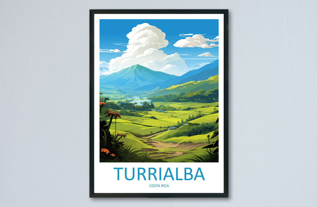 Turrialba Travel Print Wall Art Turrialba Wall Hanging Home Décor Turrialba Gift Art Lovers Costa Rica Wall Art