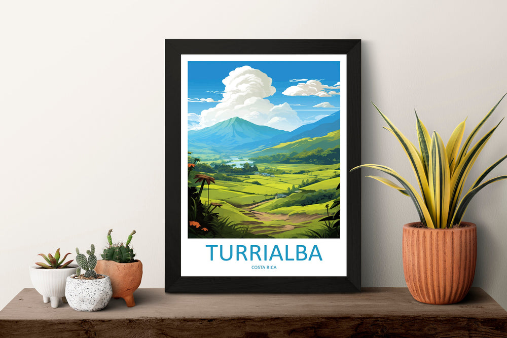 Turrialba Travel Print Wall Art Turrialba Wall Hanging Home Décor Turrialba Gift Art Lovers Costa Rica Wall Art