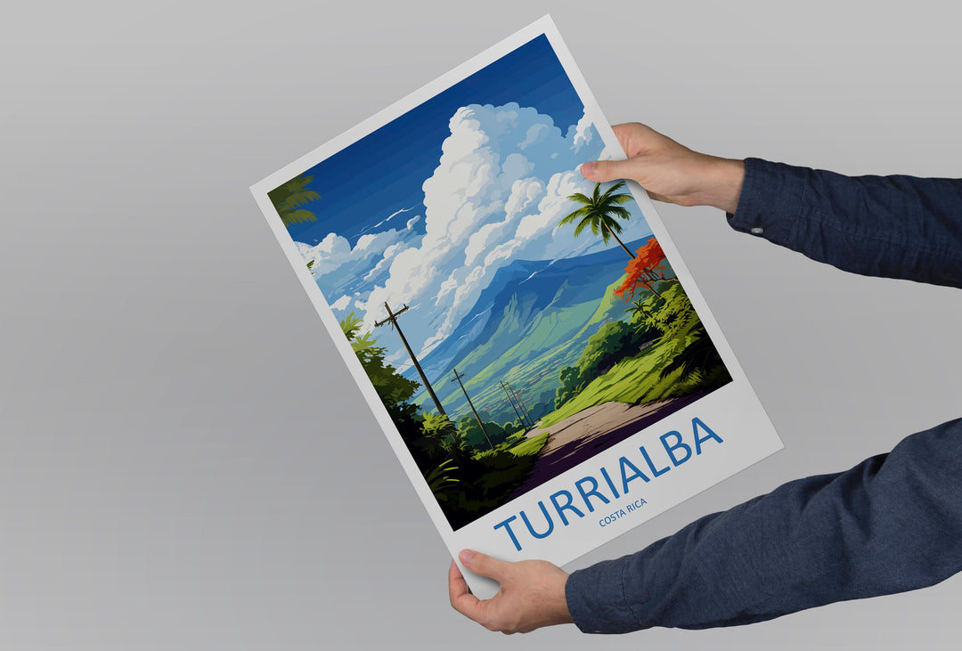 Turrialba Travel Print Wall Art Turrialba Wall Hanging Home Décor Turrialba Gift Art Lovers Costa Rica Wall Art