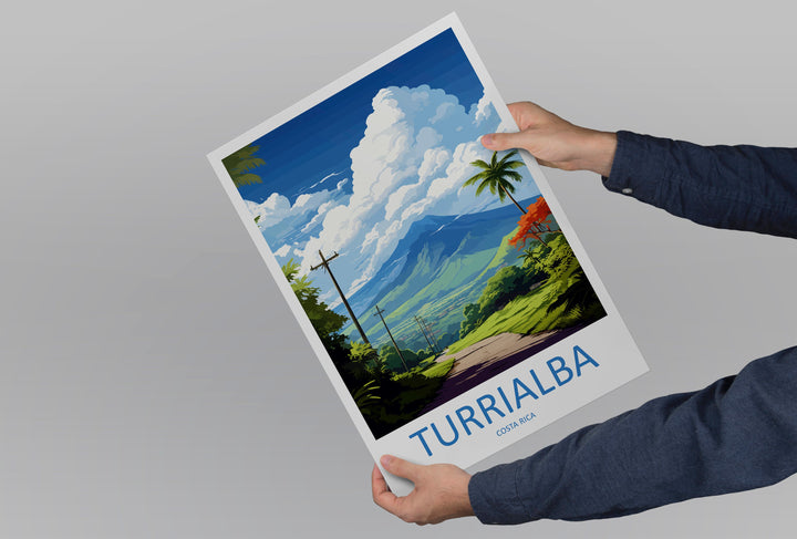 Turrialba Travel Print Wall Art Turrialba Wall Hanging Home Décor Turrialba Gift Art Lovers Costa Rica Wall Art