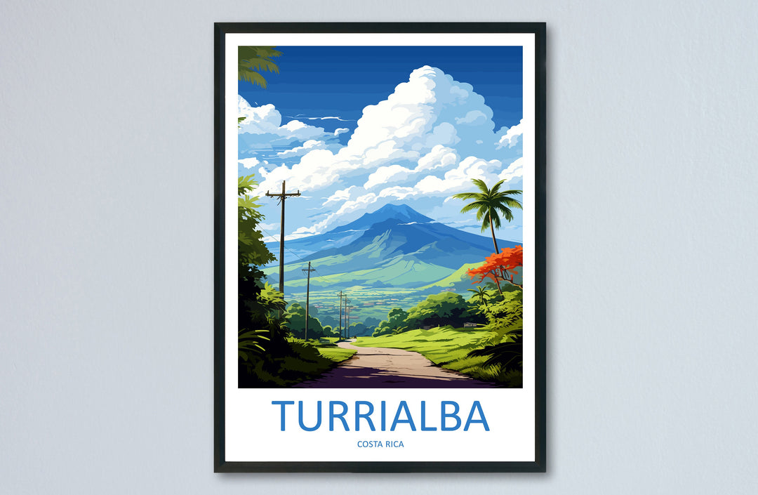 Turrialba Travel Print Wall Art Turrialba Wall Hanging Home Décor Turrialba Gift Art Lovers Costa Rica Wall Art