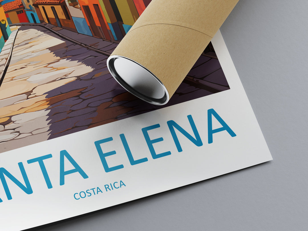 Santa Elena Travel Print Wall Art Santa Elena Wall Hanging Home Décor Santa Elena Gift Art Lovers Costa Rica Wall Art