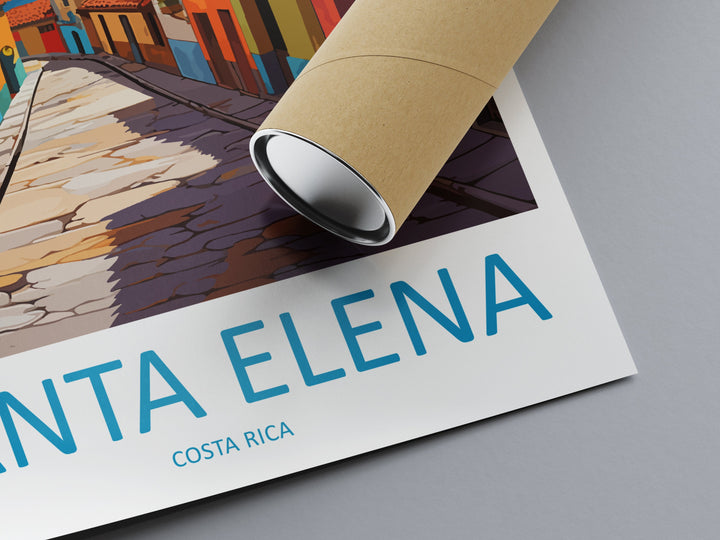 Santa Elena Travel Print Wall Art Santa Elena Wall Hanging Home Décor Santa Elena Gift Art Lovers Costa Rica Wall Art
