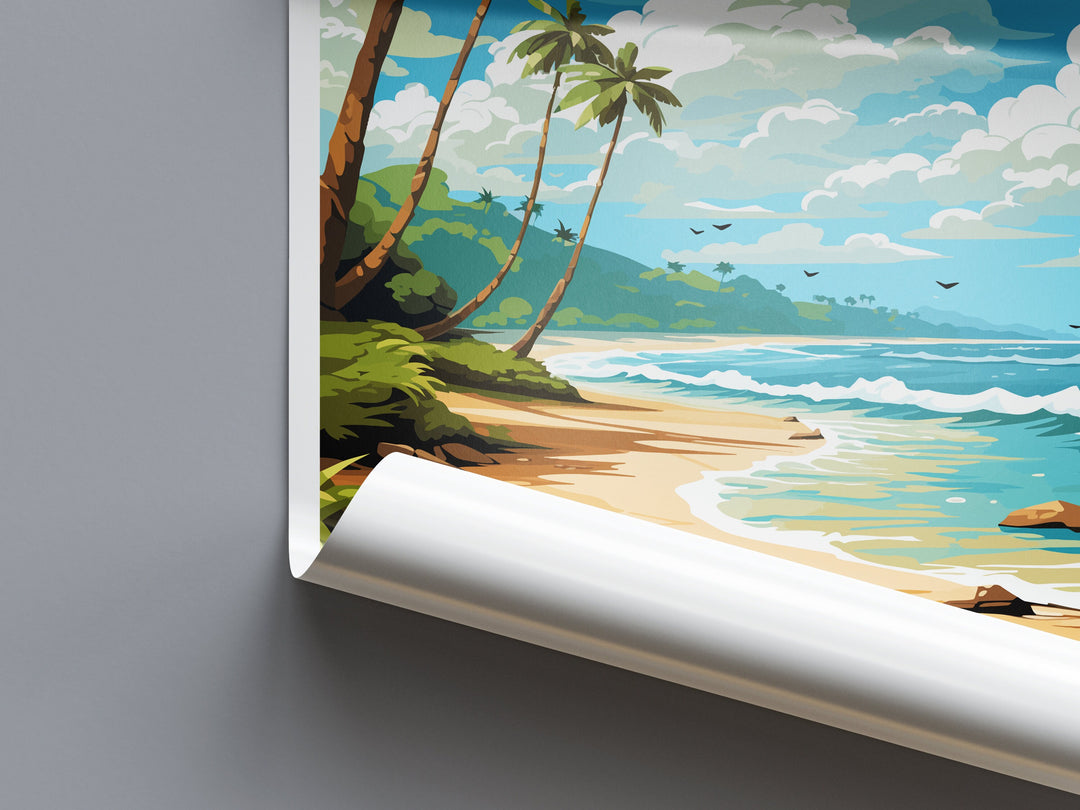 Samara Beach Travel Print Wall Art Samara Beach Wall Hanging Home Décor Samara Beach Gift Art Lovers Costa Rica Wall Art Costa Rica Travel