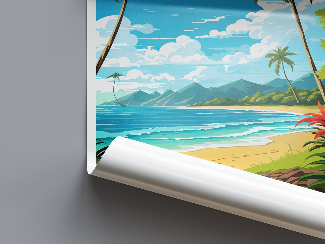 Samara Beach Travel Print Wall Art Samara Beach Wall Hanging Home Décor Samara Beach Gift Art Lovers Costa Rica Wall Art Costa Rica Travel