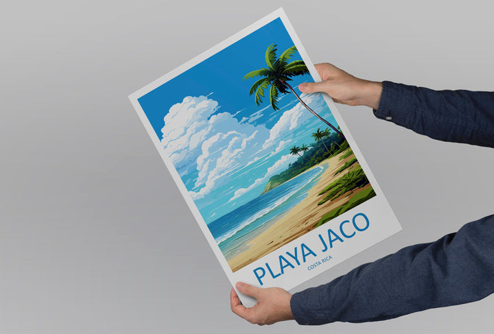 Playa Jaco Travel Print Wall Art Playa Jaco Wall Hanging Home Décor Playa Jaco Gift Art Lovers Costa Rica Wall Art Costa Rica Travel