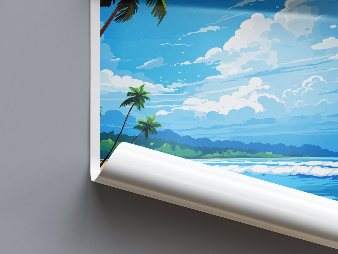Playa Hermosa Travel Print Wall Art Playa Hermosa Wall Hanging Home Décor Playa Hermosa Gift Art Lovers Costa Rica Wall Art Costa Rica