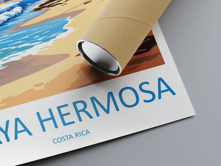 Playa Hermosa Travel Print Wall Art Playa Hermosa Wall Hanging Home Décor Playa Hermosa Gift Art Lovers Costa Rica Wall Art Costa Rica
