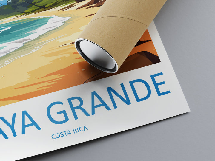 Playa Grande Travel Print Wall Art Playa Grande Wall Hanging Home Décor Playa Grande Gift Art Lovers Costa Rica Wall Art Costa Rica