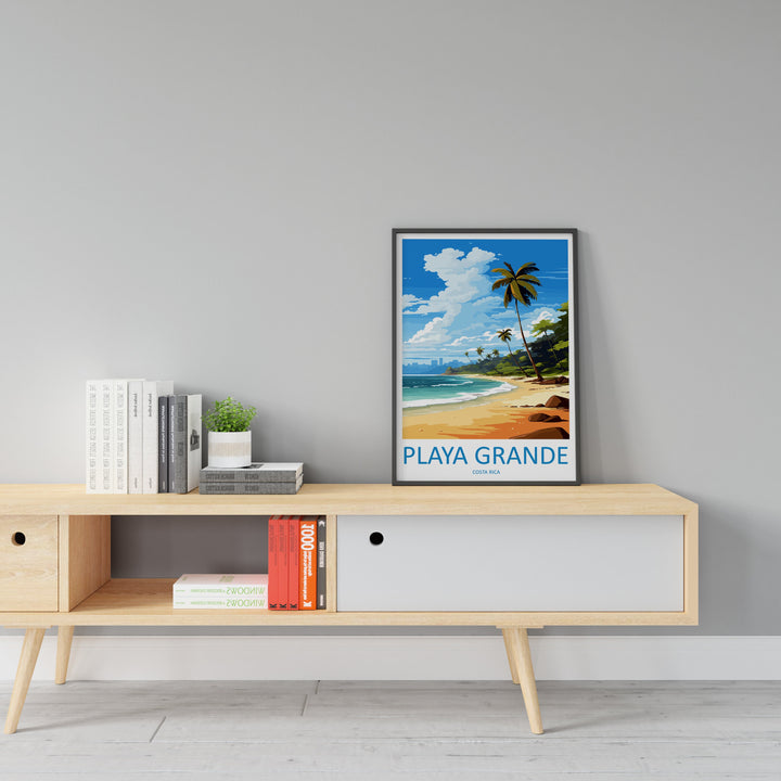 Playa Grande Travel Print Wall Art Playa Grande Wall Hanging Home Décor Playa Grande Gift Art Lovers Costa Rica Wall Art Costa Rica