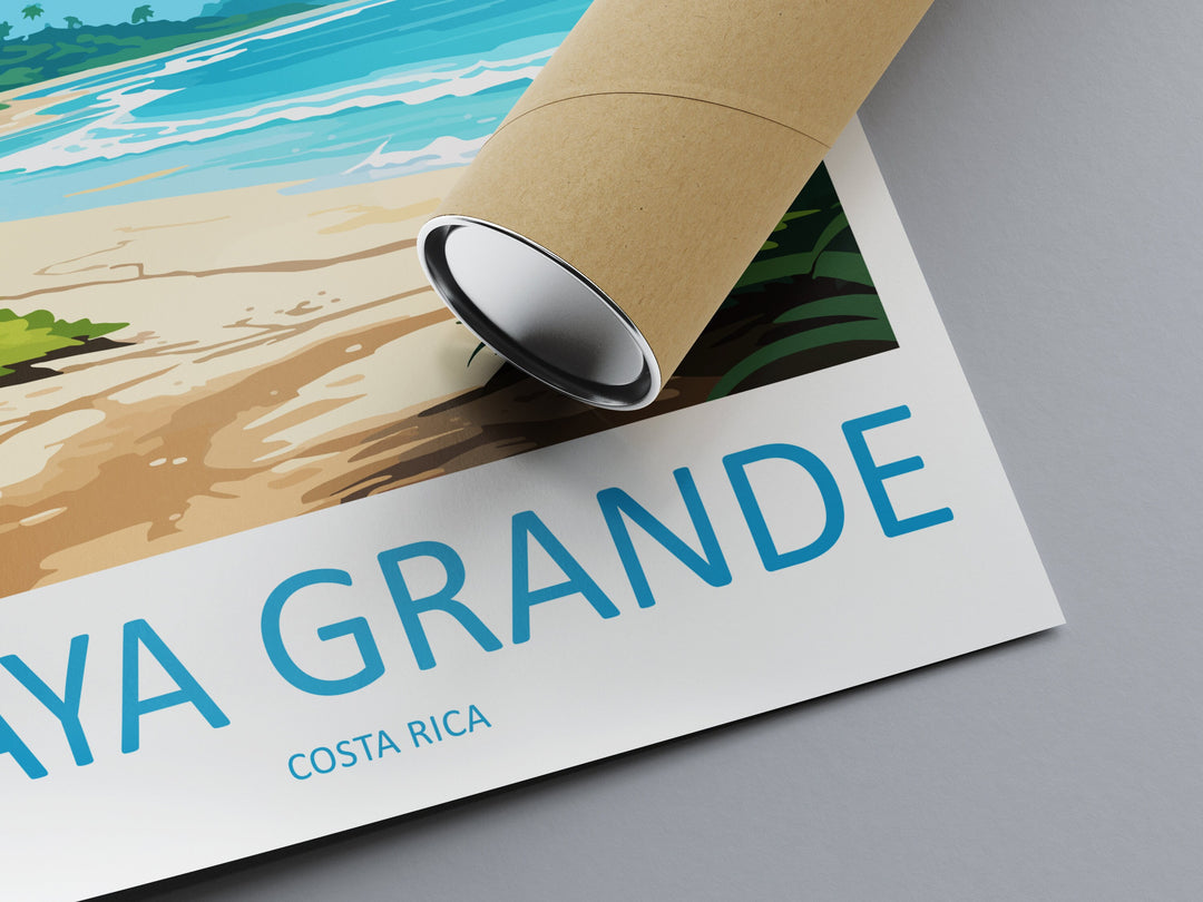 Playa Grande Travel Print Wall Art Playa Grande Wall Hanging Home Décor Playa Grande Gift Art Lovers Costa Rica Wall Art Costa Rica