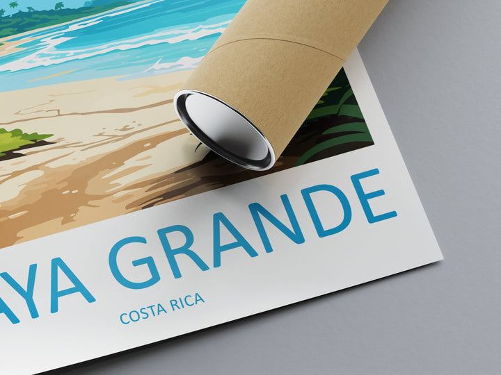 Playa Grande Travel Print Wall Art Playa Grande Wall Hanging Home Décor Playa Grande Gift Art Lovers Costa Rica Wall Art Costa Rica
