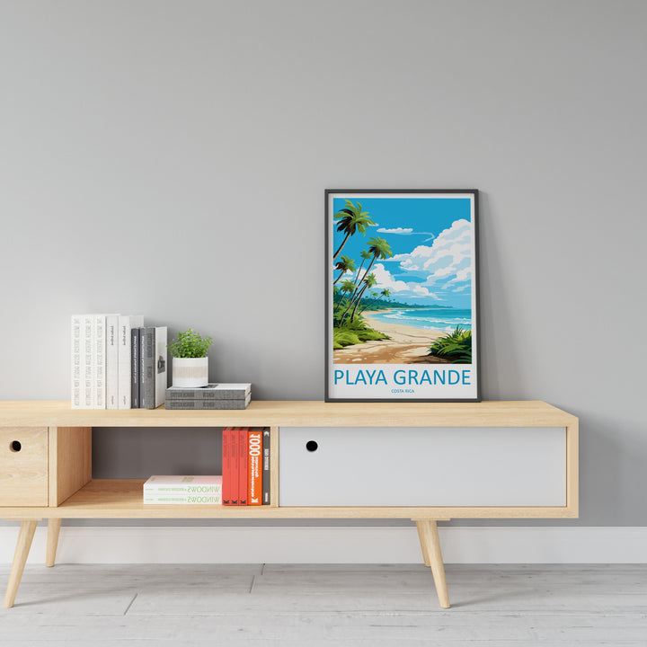 Playa Grande Travel Print Wall Art Playa Grande Wall Hanging Home Décor Playa Grande Gift Art Lovers Costa Rica Wall Art Costa Rica