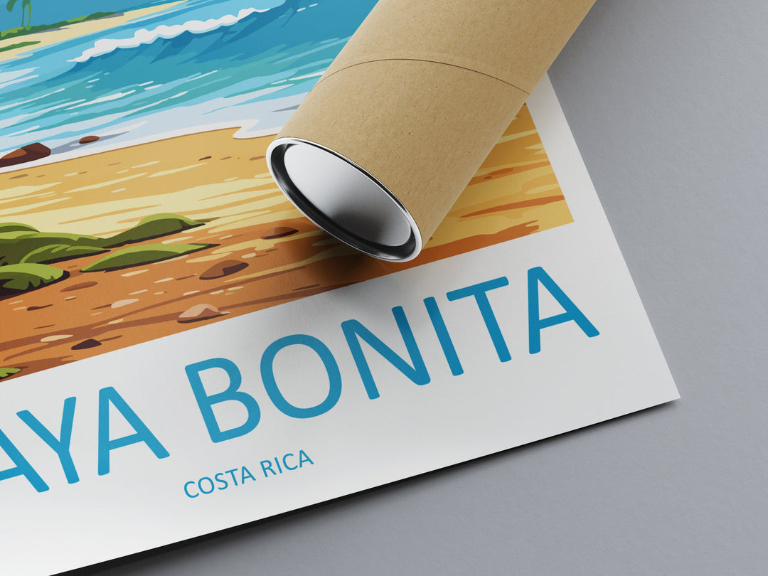 Playa Bonita Travel Print Wall Art Playa Bonita Wall Hanging Home Décor Playa Bonita Gift Art Lovers Costa Rica Wall Art Costa Rica