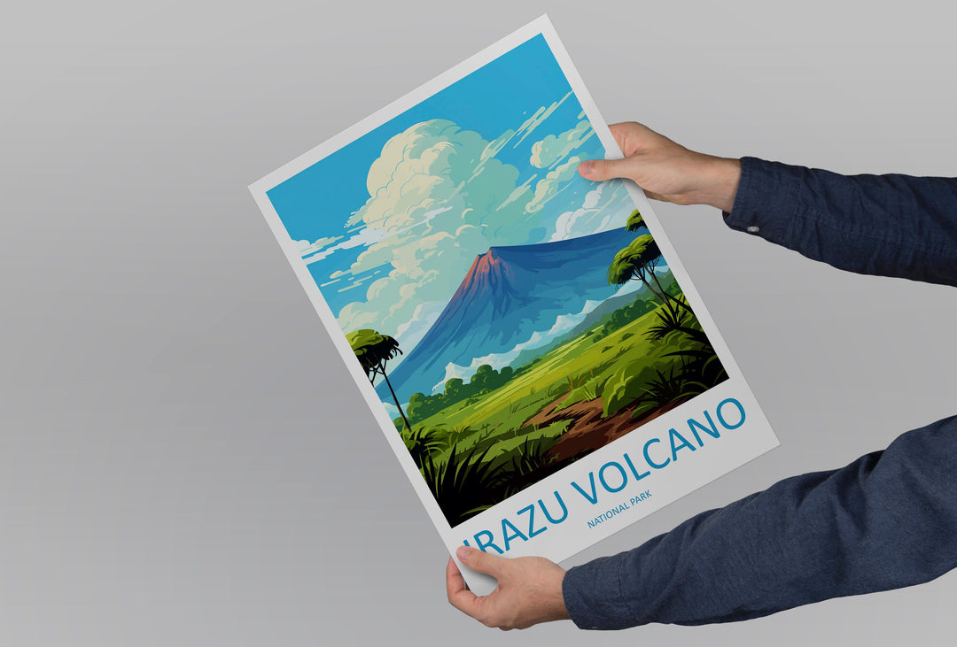 Irazu Volcano National Park Travel Print Wall Art Irazu Volcano Wall Hanging Home Décor Irazu Volcano National Park Gift Art Costa Rica