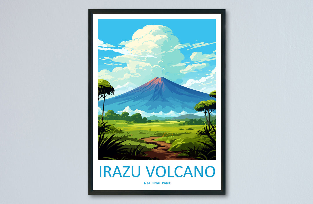 Irazu Volcano National Park Travel Print Wall Art Irazu Volcano Wall Hanging Home Décor Irazu Volcano National Park Gift Art Costa Rica