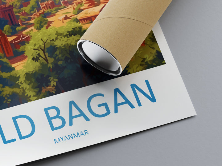 Old Bagan Travel Print Wall Art Old Bagan Wall Hanging Home Décor Old Bagan Gift Art Lovers Myanmar Art Lover Gift Wall Décor