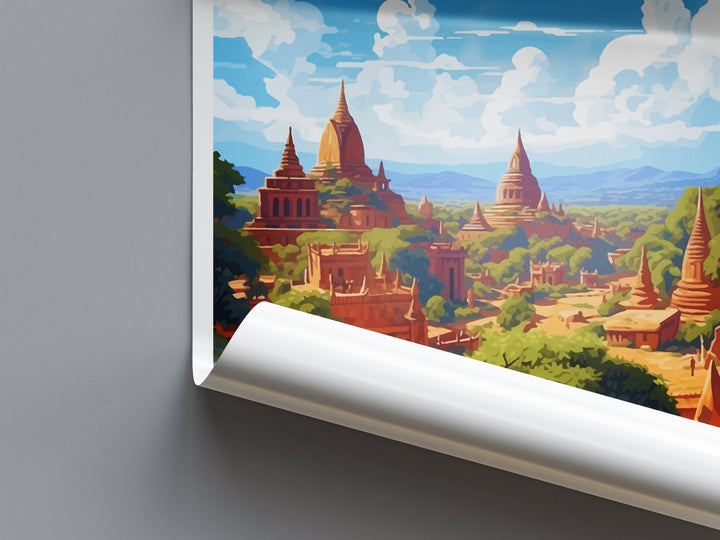 Old Bagan Travel Print Wall Art Old Bagan Wall Hanging Home Décor Old Bagan Gift Art Lovers Myanmar Art Lover Gift Wall Décor
