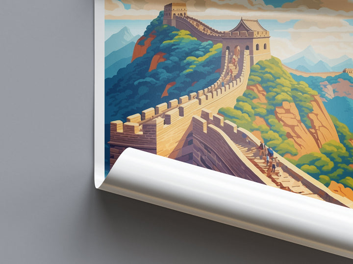 Great Wall of China Travel Print Wall Art Great Wall Wall Hanging Home Décor Great Wall Gift Art Lovers Wall Art China Travel Print Gift
