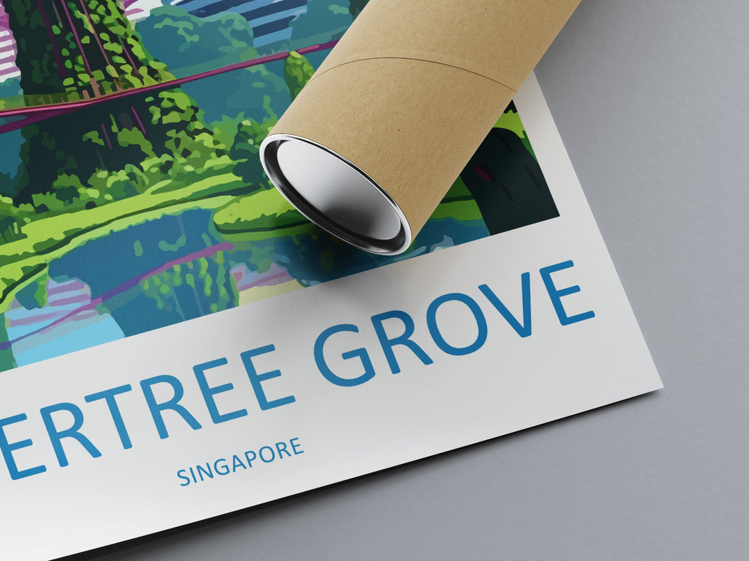 Supertree Grove Travel Print Wall Art Supertree Grove Wall Hanging Home Decoration Supertree Grove Gift Art Lovers Wall Art Singapore