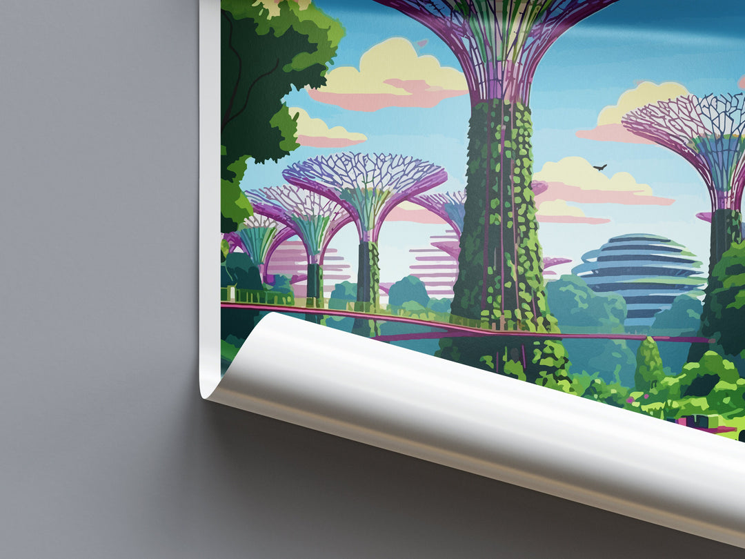 Supertree Grove Travel Print Wall Art Supertree Grove Wall Hanging Home Decoration Supertree Grove Gift Art Lovers Wall Art Singapore