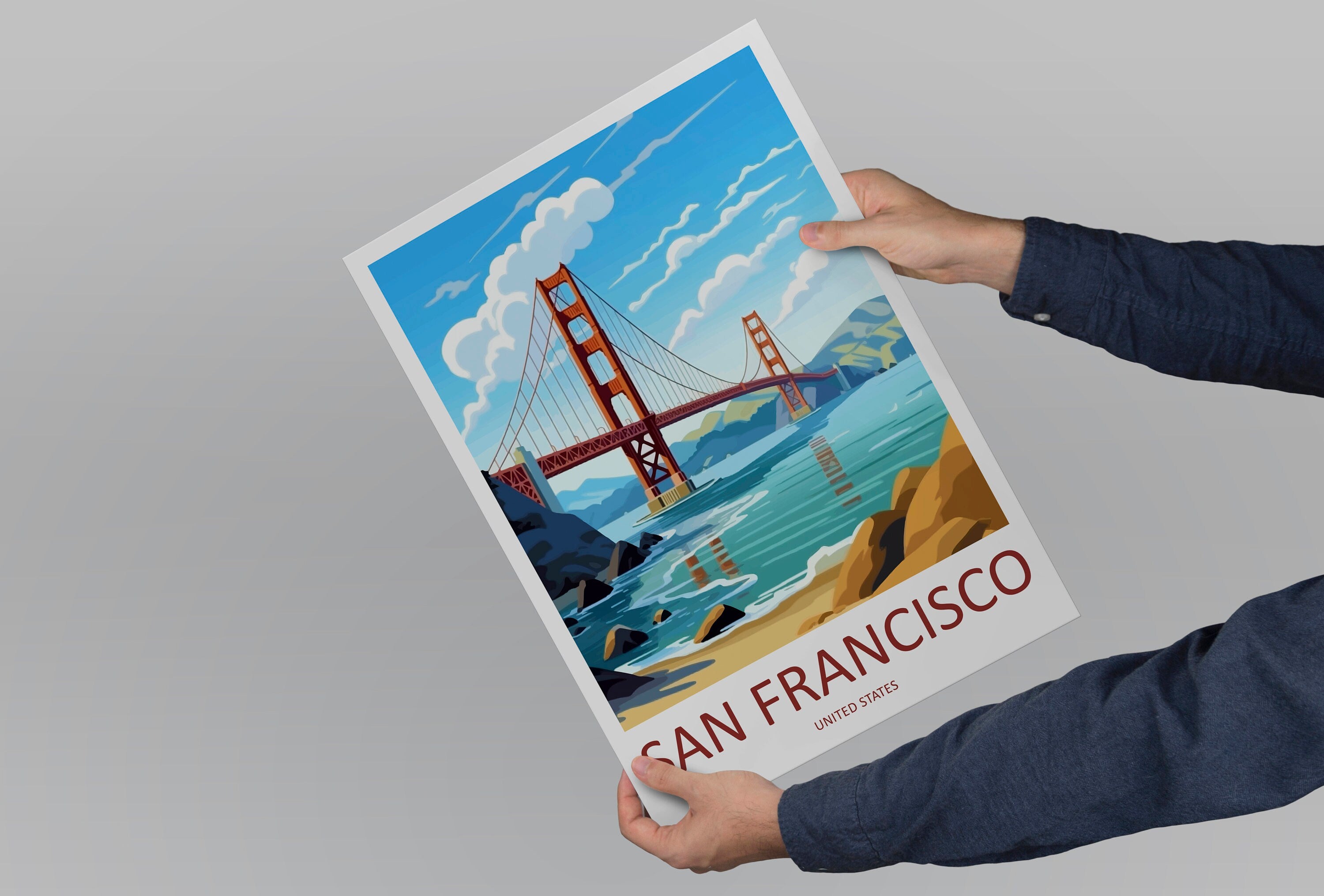 San Francisco Golden Gate Travel Print