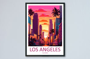 Los Angeles Travel Print