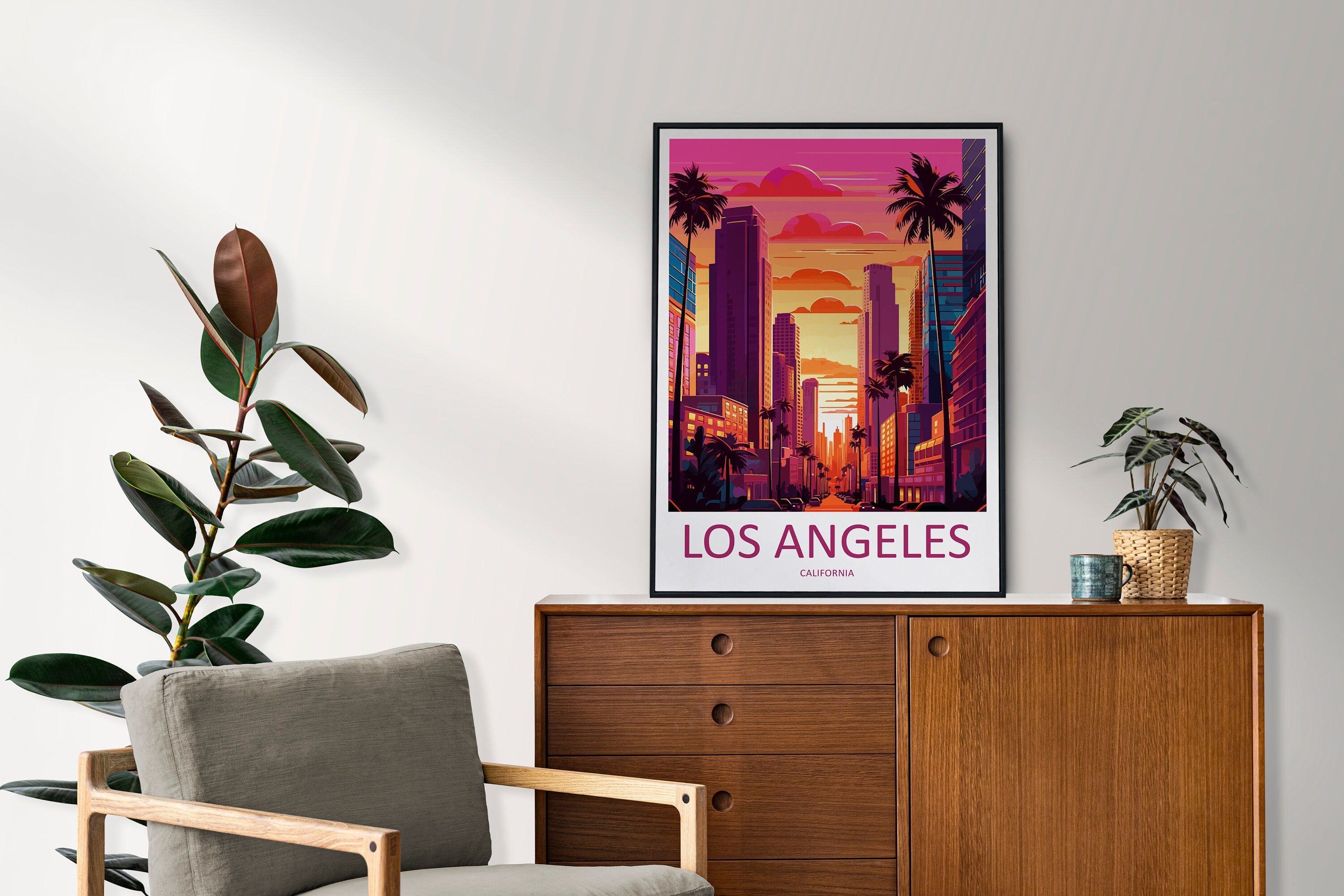 Los Angeles Travel Print