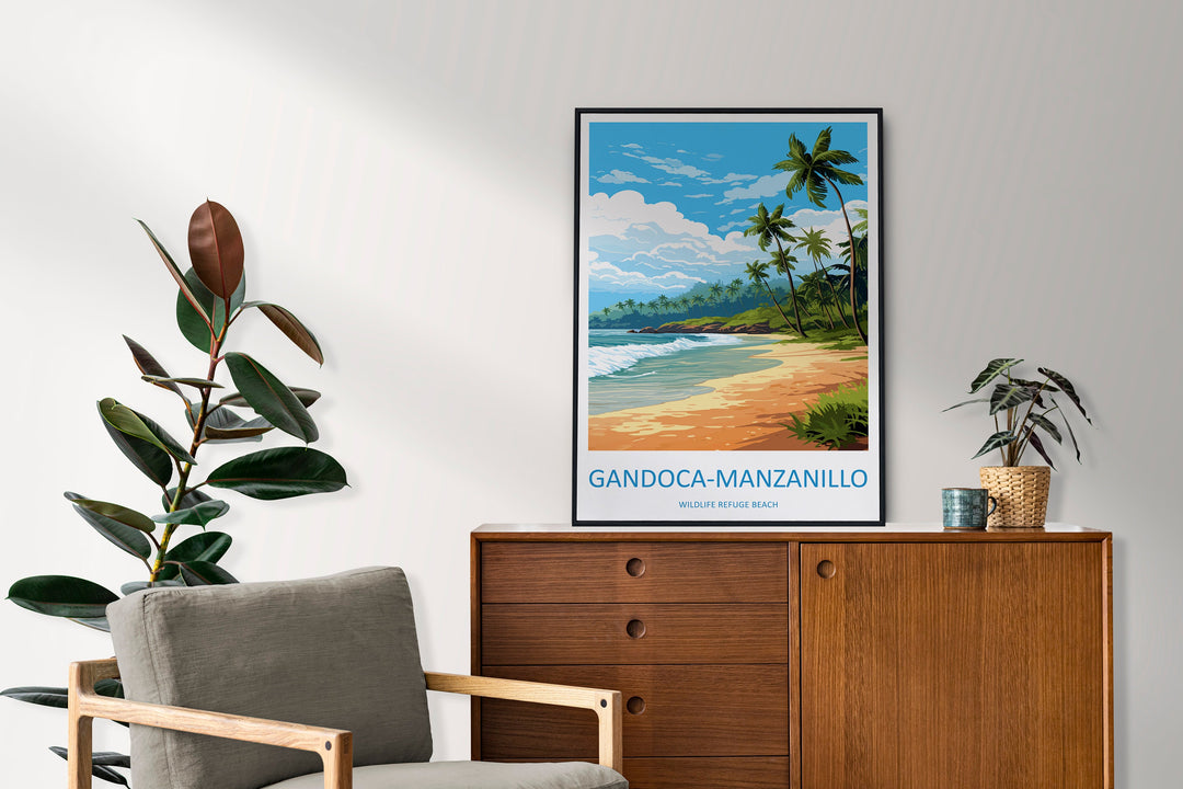 Gandoca-manzanillo Wildlife Refuge Beach Travel Print Wall Art Gandoca-manzanillo Wall Hanging Home Décor Gandoca-manzanillo Art Costa Rica