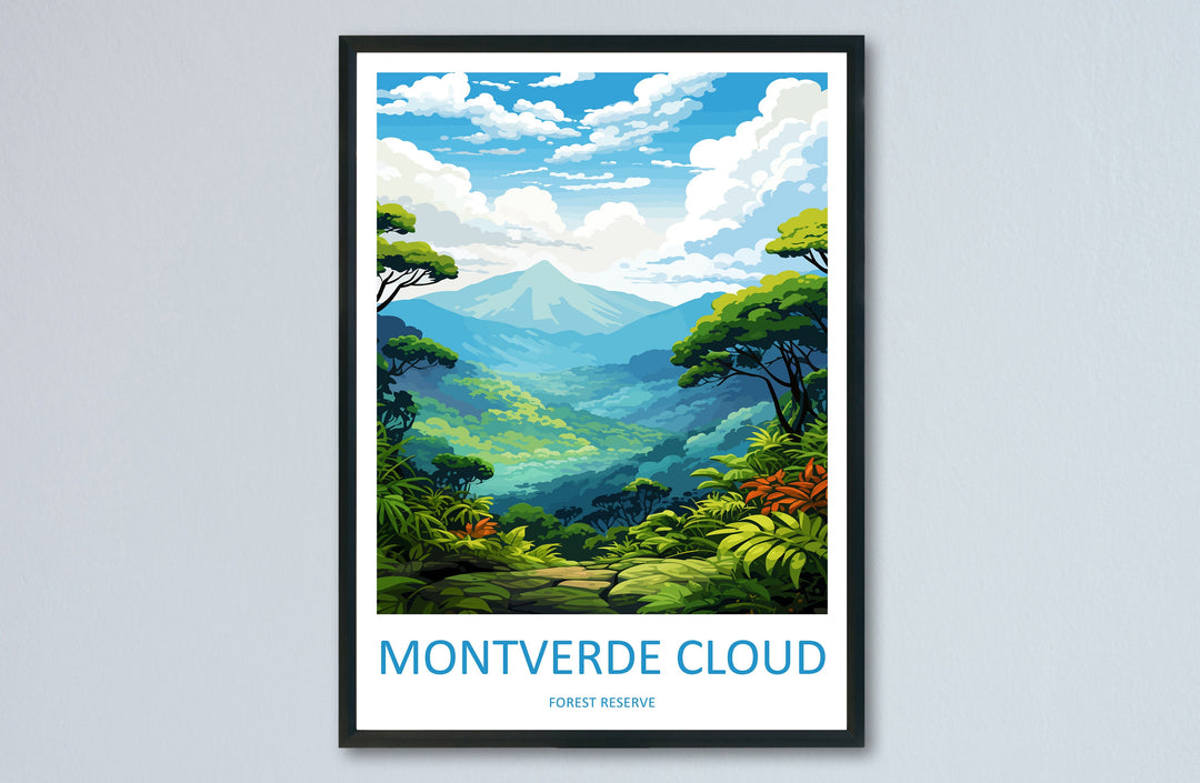 Montverde Cloud Forest Reserve Travel Print Wall Art Montverde Cloud Wall Hanging Home Décor Montverde Cloud Gift Art Costa Rica