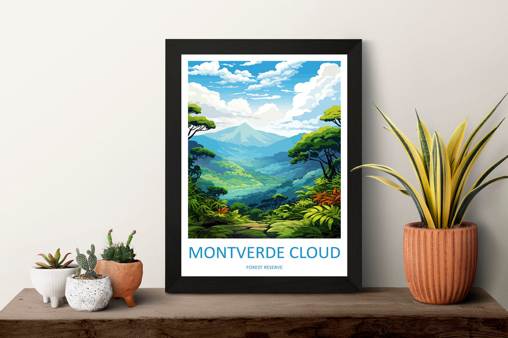 Montverde Cloud Forest Reserve Travel Print Wall Art Montverde Cloud Wall Hanging Home Décor Montverde Cloud Gift Art Costa Rica
