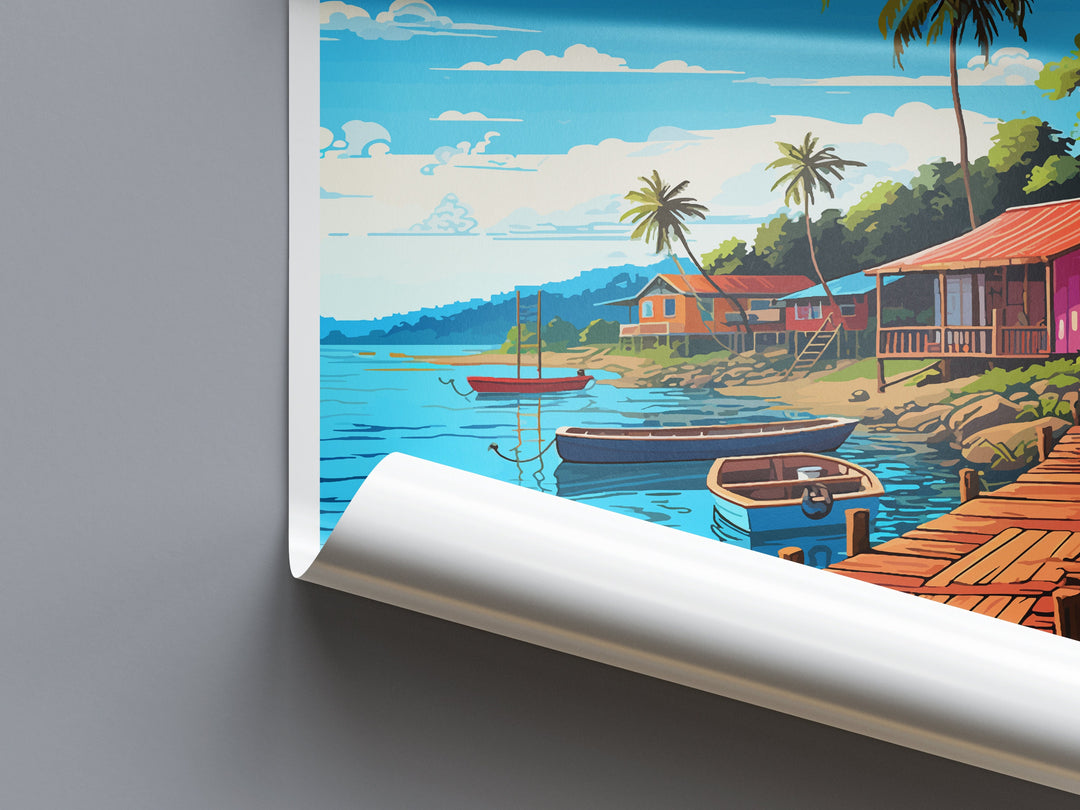 Puerto Viejo de Talamanca Travel Print Wall Art Puerto Viejo de Talamanca Wall Hanging Home Décor Puerto Viejo Talamanca Gift Art Costa Rica