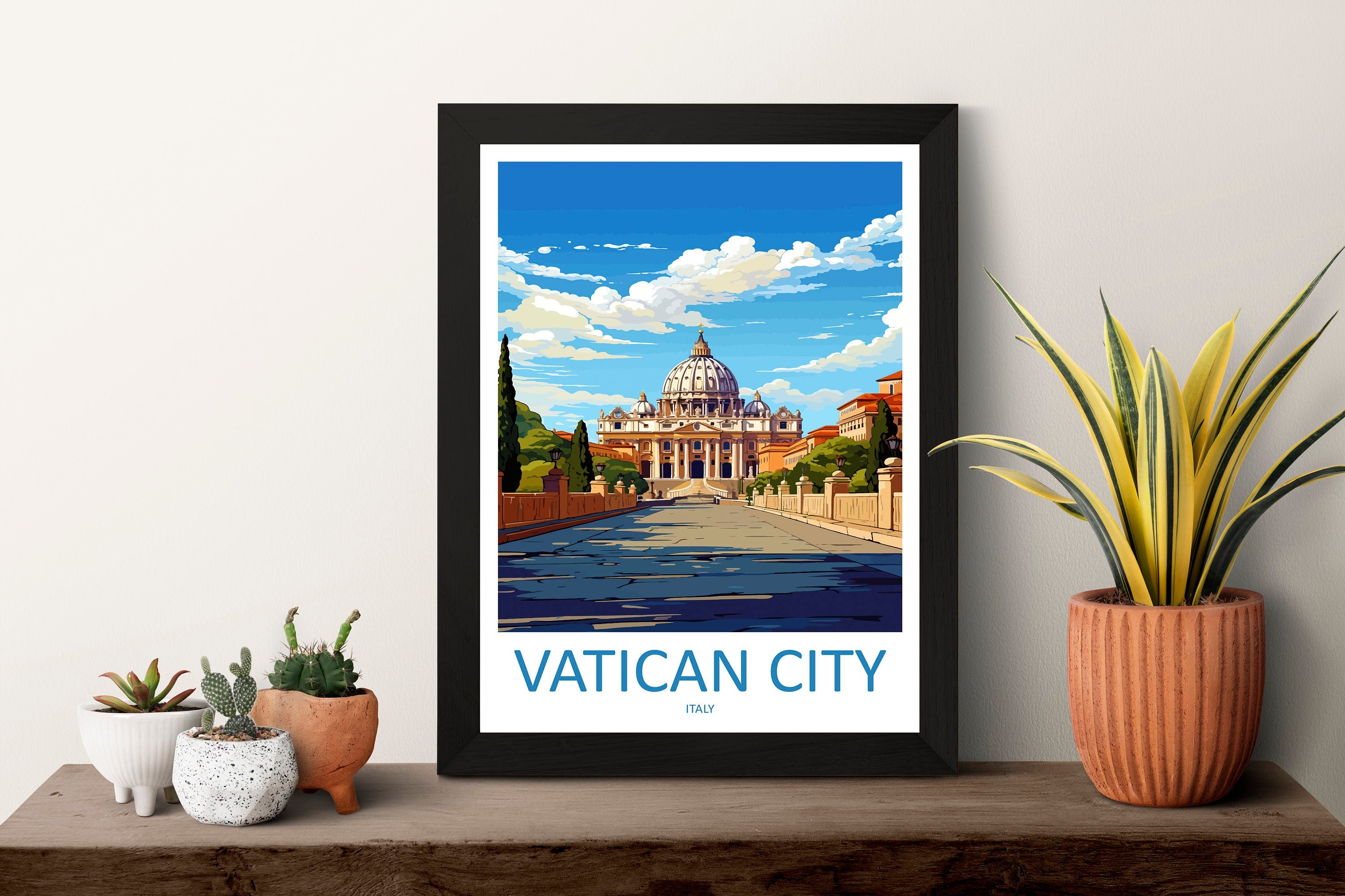 Vatican City Travel Print