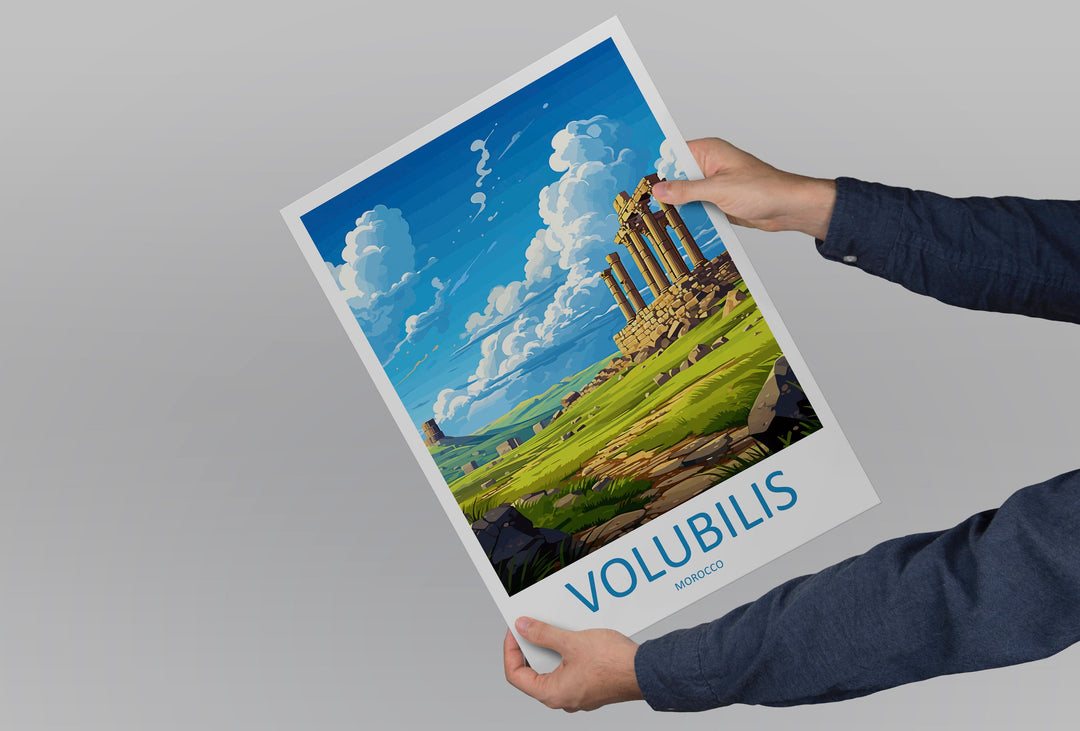 Volubilis Travel Print Wall Art Volubilis Wall Hanging Home Décor Volubilis Gift Art Lovers Morocco Art Lover Gift Wall Art Morocco Decor