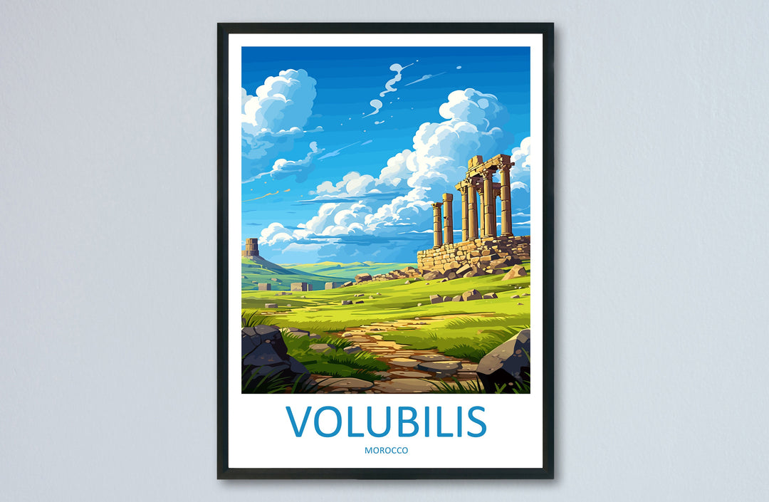Volubilis Travel Print Wall Art Volubilis Wall Hanging Home Décor Volubilis Gift Art Lovers Morocco Art Lover Gift Wall Art Morocco Decor