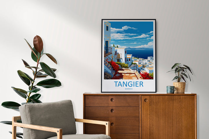 Tangier Travel Print Wall Art Tangier Wall Hanging Home Décor Tangier Gift Art Lovers Morocco Art Lover Gift Wall Art Morocco Art