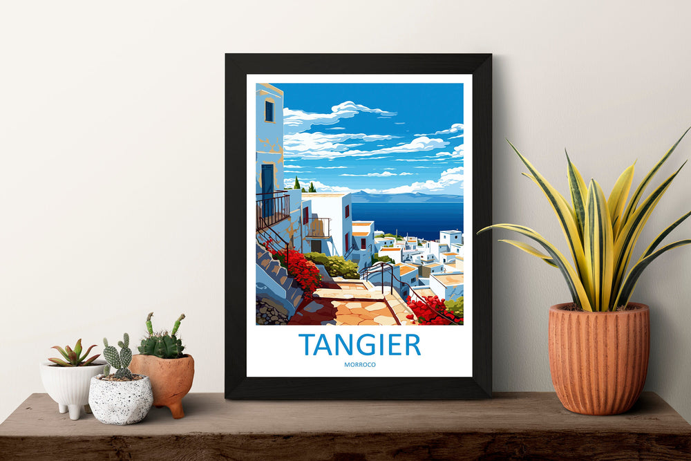 Tangier Travel Print Wall Art Tangier Wall Hanging Home Décor Tangier Gift Art Lovers Morocco Art Lover Gift Wall Art Morocco Art