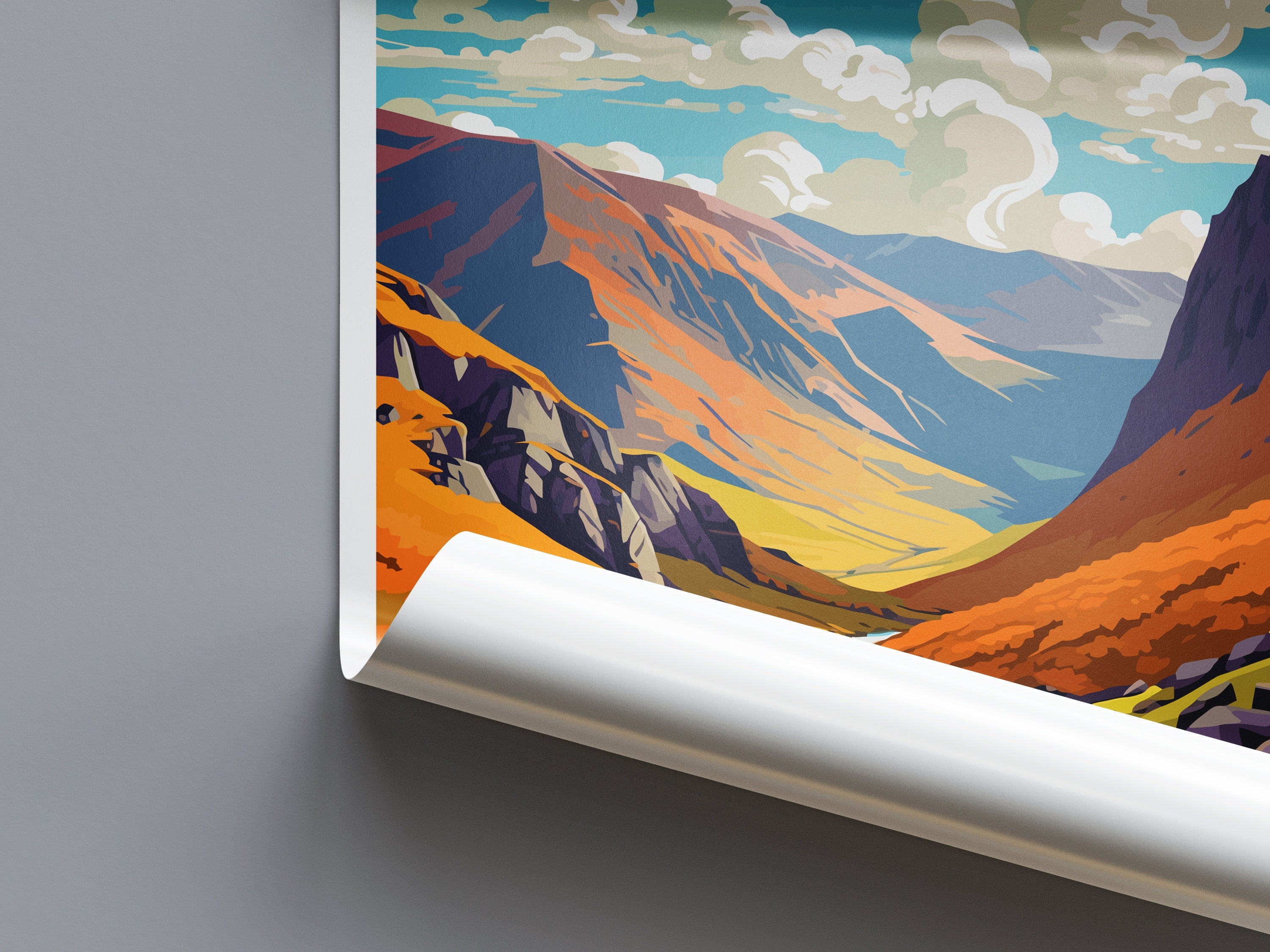 Helvellyn Travel Print