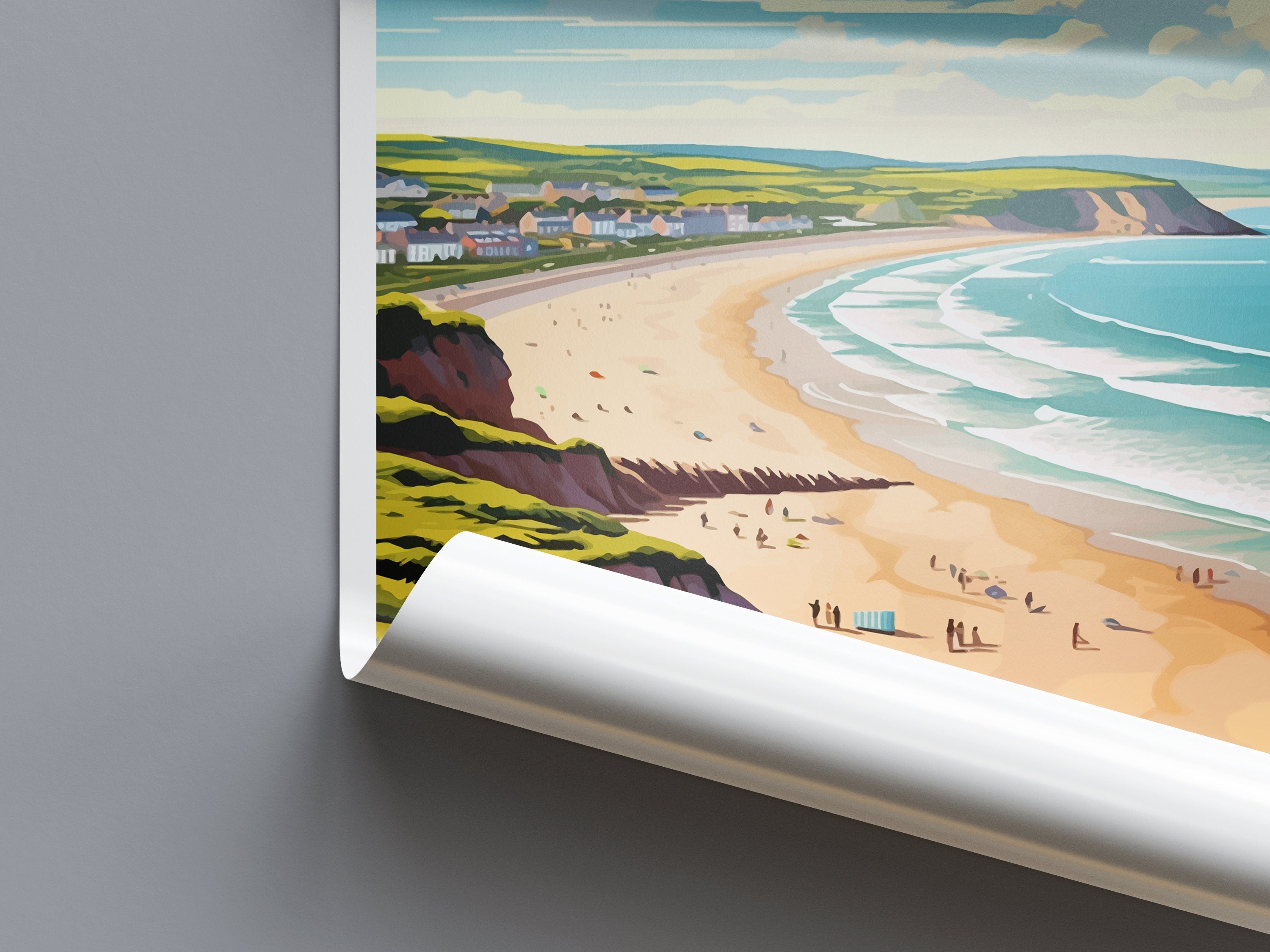 Woolacombe Travel Print