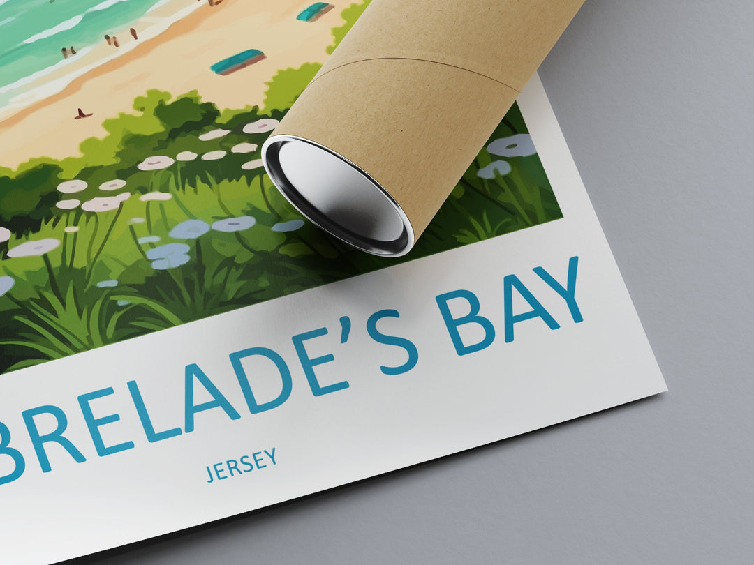 St Brelades Bay Travel Print Wall Art St Brelades Bay Wall Hanging Home Décor St Brelades Bay Gift Art Lovers Jersey Art Lover Gift