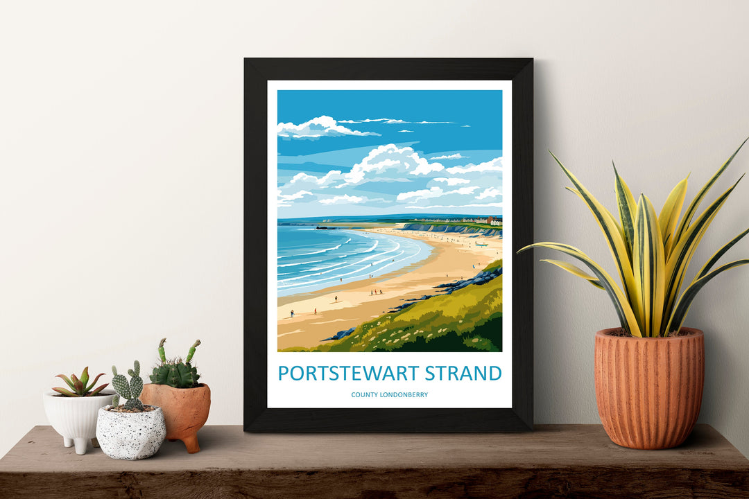 Portstewart Strand Print Portstewart Strand Home Decor Landscape Art Print Portstewart Strand Wall Art for Ireland Enthusiast Gift